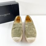 Talbots  Quinn Platform Suede Espadrille Shoes Deep Moss Green 8.5 Photo 8