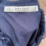 ZARA Basic Collection Long Sleeve Dress Blue Dots Women's Size Extra Small Photo 9