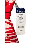 CHAPS Sz 10 Red Tropical Print Tankini Top Beach Cruise Vacation Photo 3