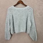 Kimchi Blue Sweater Women M Blue Crochet Pullover Soft Girl Cottagecore Boho Photo 5