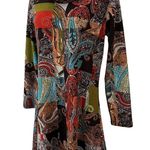 Radzoli Boho Paisley Sweater Dress Brown Size L Photo 4