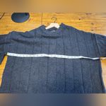 Topshop  Fuzzy Knit Sweater black gray size 8-10 NWOT Photo 2