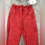 Nookie NWT Heaven Lace Set Crop Top and Pants in Red Sz Small $409 Photo 6