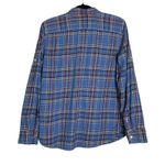 Retro Lauren Jeans Co. Womens Long Sleeve Tartan Plaid Button Down Shirt Large Blue Size XS Photo 5
