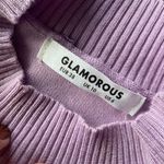 Glamorous Purple Puff Sleeve Top Photo 6