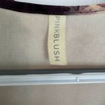 Pink Blush Floral Watercolor Midi Maxi Dress with Long Sleeves Maternity Size M Photo 5