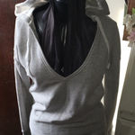 Victoria's Secret Victoria Sport VS gray v-neck hoodie Photo 0