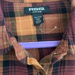 RSQ  Burgundy and Mustard Plaid Jacket Photo 2