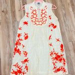 Ivy Jane sleeveless ivory embroidered flower dress v neck size Large Photo 4