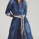 Anthropologie  denim duster coat dress by Pilcro sz Small Photo 0