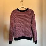 COS  Chunky Crewneck Knit Sweater Sz M Crochet Multi Color‎ Patterned Oversized Photo 6