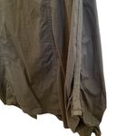 XCVI π« Lightweight Ruched Cotton Safari Utility Military Jacket, Olive Green 2X Photo 4