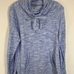 Talbots T by Women's Soft Lightweight Hoodie Sweatshirt Marled Blue Medium Photo 0