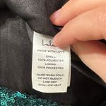 Lulus Casmar Dark Green Sequin Mini Dress size XS Photo 8