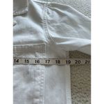 Pistola  Freda Romper Long Sleeve Button Up Raw Hem Cinch Waist Antique White S Photo 13