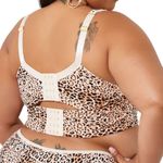 Ashley Stewart Leopard Print Butterfly Bra in Natural, Size 44D Photo 1