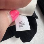 A New Day  XL Top Tie Front Black Ribbed Knit Full Button Long Sleeve V-Neck NEW Photo 10