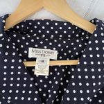 Miss Dorby Polka Dot Vintage Jacket with Bow White Size 8 Photo 6