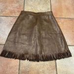 Faux leather fringe western style skirt Size XS Photo 1