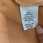 Honey Belle  Women’s Orange Ruffle Short Sleeve Blouse‎ Open Shoulder Size S Photo 6