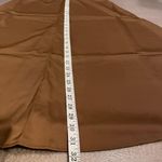ZARA A-line Midi Satin Brown Skirt Size S Photo 2