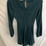 Altar'd State Altar’d State: Teal long sleeve, zip back, super soft romper with belt- size M Photo 7