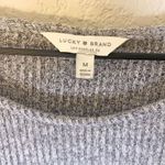 Lucky Brand  Gray Bell Tie Sleeves Soft Sweater Size M Photo 4