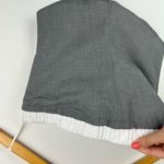 ZARA NWT Grey Contrast Boxer Top Sz Medium Tube Crop Preppy Photo 8