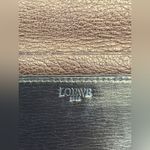 Loewe Metallic Brown Leather Billfold Wallet Slim Anagram Logo Quiet Luxury Photo 6