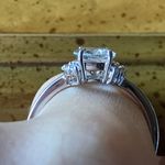 Natural Aquamarine Sterling Silver Ring Size 9 Photo 1