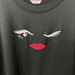 Kate Spade Black Long Sleeve Pajama Dress with Graphic Design and Pockets Sz M Photo 3