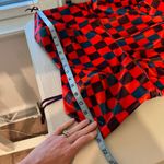 Hutch  Velvet Check Bright Colored Wide Leg Strapless Jumpsuit Size 16W Photo 13