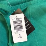 Torrid NWT  LoveSick Classic Fit High Rise Lurex Stripe Joggers Green Size 3X Photo 4