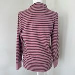 L.L.Bean  Pink and Navy Striped Pullover Size Small Reg Photo 3