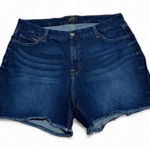 7 For All Mankind JEN7 by 7 for ALL MAN KIND mid length dark wash shorts size 16 high rise Photo 0