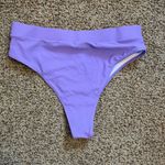 High waisted cheeky cut bikini bottoms Purple Size L Photo 1