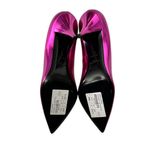 Saint Laurent NEW Kiki 85 Metallic Leather Pumps size 37 Pink Photo 8