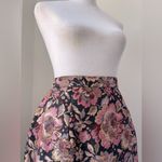 Vintage ‘00s Scott McClintock Black Metallic Floral Print Pencil Skirt Size XXS Photo 4
