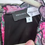 Piper & Scoot  Women’s MuMu Pink Black brown Floral lined Dress Sz small Photo 10