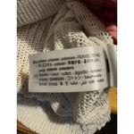 ZARA Size Small White Metallic Thread Open Knit Crochet Sleeveless Top Boho Photo 5