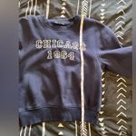 ZARA  Chicago 1964 Pullover Crewneck Sweatshirt Navy Women’s Sz Small EUC Photo 7