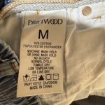 Driftwood  River Bloom Joggers Womens M Blue Embroidered Soft Denim Floral Pants Photo 4