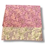 The Little Tichel Lady Reversible Pink Green Metallic Floral Brocade Shawl Scarf Photo 9