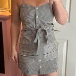 Faithfull the Brand Blue Life Striped Dress Photo 0