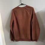 PacSun  Brown Fleece Outside Oversized Crewneck Photo 3
