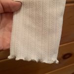 Lulus Lulu’s NWT Constant Cuteness White Ribbed Knit Long Sleeve Top. Size small Photo 2