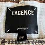 L'Agence L’Agence Kimora Sweatshirt Womens Small Off The Shoulder Brown Plaid Photo 1