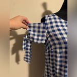 EUC Sam and Jess Blue and White Gingham Drop Sleeves Babydoll Dress size medium Photo 1