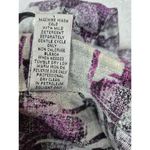 Chico's  100% Linen Shirt-jack Metallic Silver/Purple Sz 1 S/M NWOT Photo 4