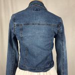 Djeans Fitted Bedazzled Jean Jacket Size 7/8 With Pockets,Buttons. Preloved Blue Photo 3